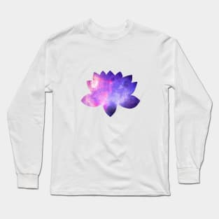 Galaxy Lotus Flower Long Sleeve T-Shirt